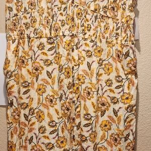 Sonoma Floral Maxi Dress - Yellow and Brown